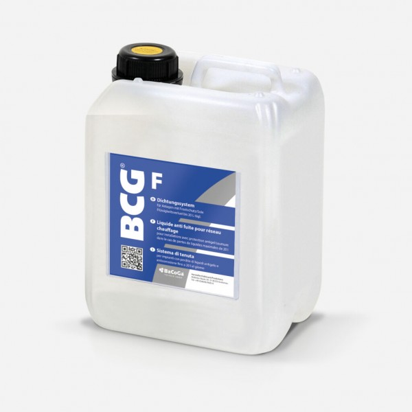 BCG F - 2,5Liter Dichtungssystem für Anlagen mit Frostschutz/Sole, bei Flüssigkeitsverlust bis 20 Li